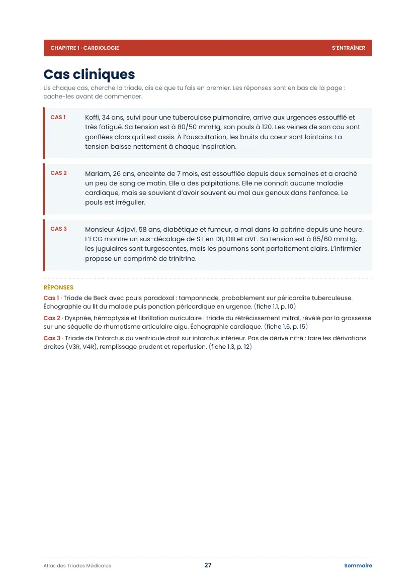 Page de cas cliniques