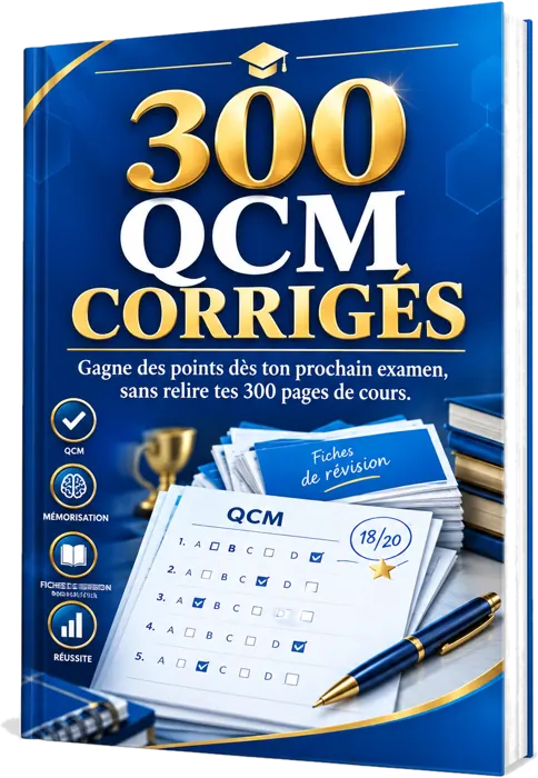 Bonus 2 : 300 QCM corrigés